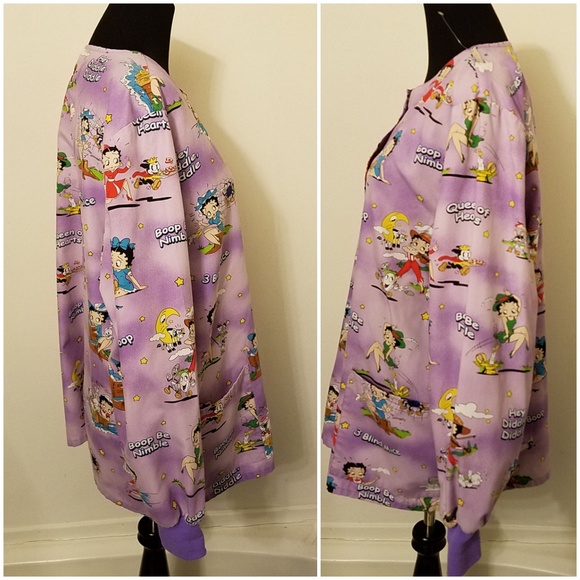Scrub top smock Betty Boop - Picture 2 of 8